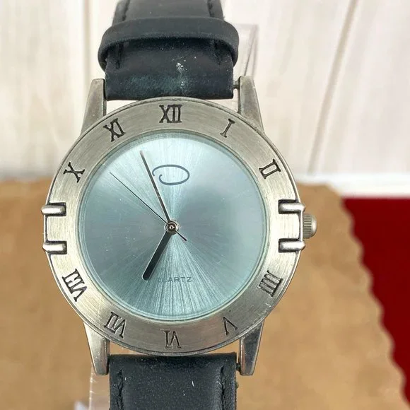 Oscar de la Renta Watch Silver Black Leather Watch Shinola X Oscar De La Renta Ladies Watch – Global Watch Repair main image 4